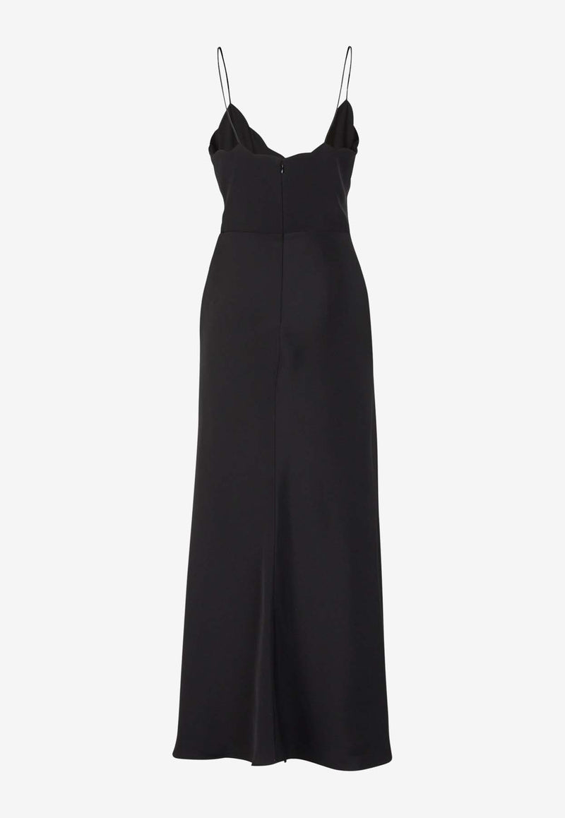 Chloé X Atelier Jolie Silk Maxi Dress CHC24SRO79013001 BLACK