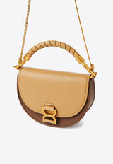 Chloé Marcie Chain Flap Shoulder Bag CHC24SS604M52272 CREAMY BROWN