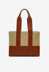 Chloé Medium Woody Raffia Tote Bag Caramel CHC24US383N55/O_CHLOE-247