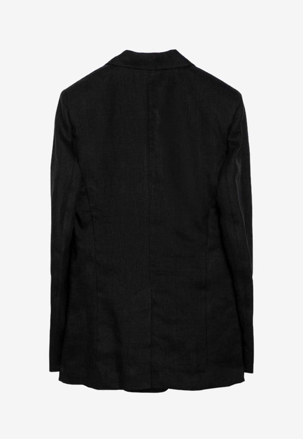 Chloé Single-Breasted Buttoned Blazer Black CHC24UVE13016/O_CHLOE-001