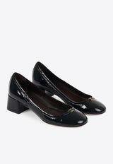 Chloé Marcie 45 Patent Leather Pumps Black CHC24W06RNG001 Black