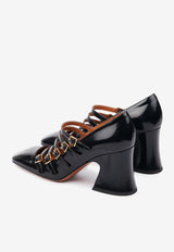 Chloé Janis 75 Multi-Strap Pumps CHC25A11COL001