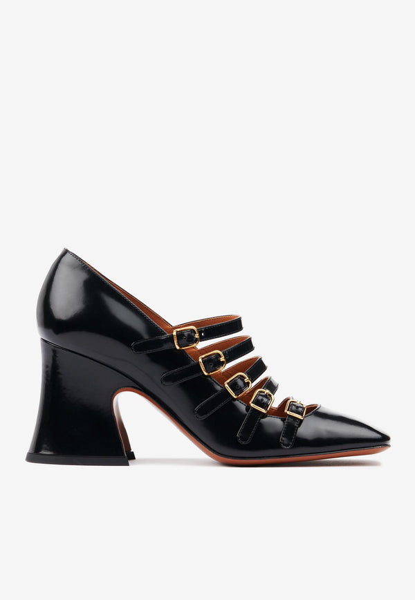 Chloé Janis 75 Multi-Strap Pumps CHC25A11COL001