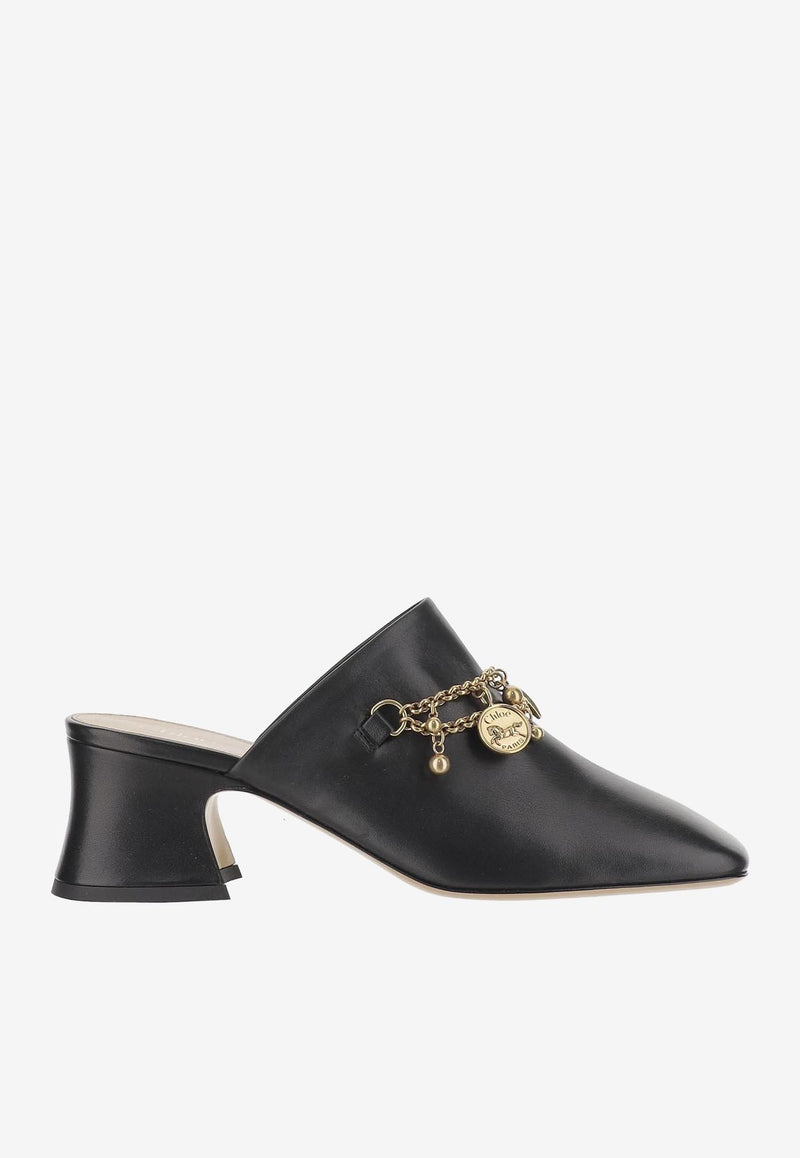 Chloé Charms 55 Leather Mules CHC25A11ERI001