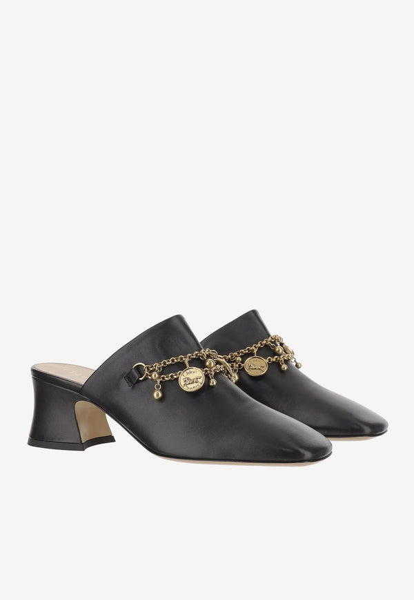 Chloé Charms 55 Leather Mules CHC25A11ERI001