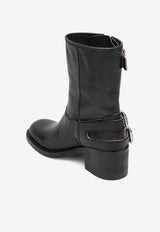 Chloé Dakota Biker Leather Boots Black CHC25A12FSY/R_CHLOE-001