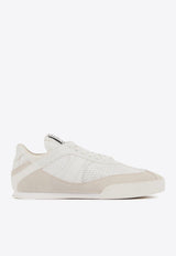 Chloé Kick Leather and Mesh Sneakers White CHC25S07IPL20S Cloudy Cream