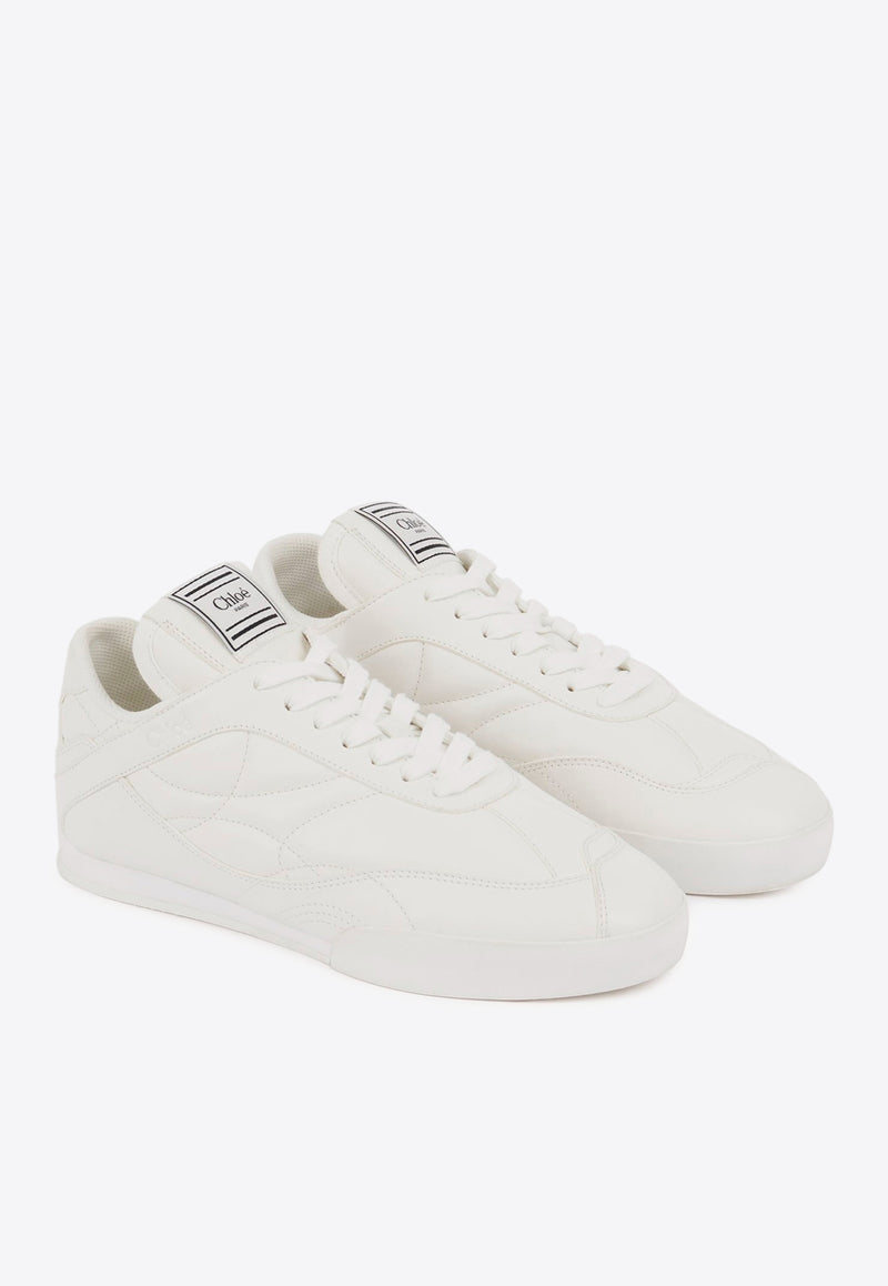 Chloé Kick Quilted Leather Sneakers White CHC25S07IPN101 White