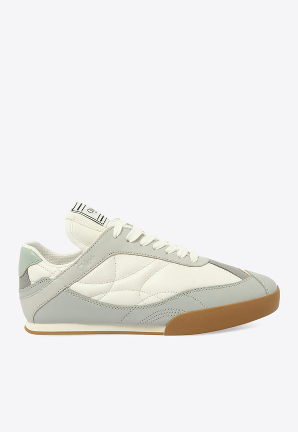 Chloé Kick Quilted Leather Sneakers Blue CHC25S07IPN47O Pastel Blue