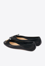 Chloé Iris Leather Ballet Flats Black CHC25S08HQN001 Black