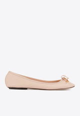 Chloé Iris Leather Ballet Flats Beige CHC25S08HQN26Y Blushy Beige