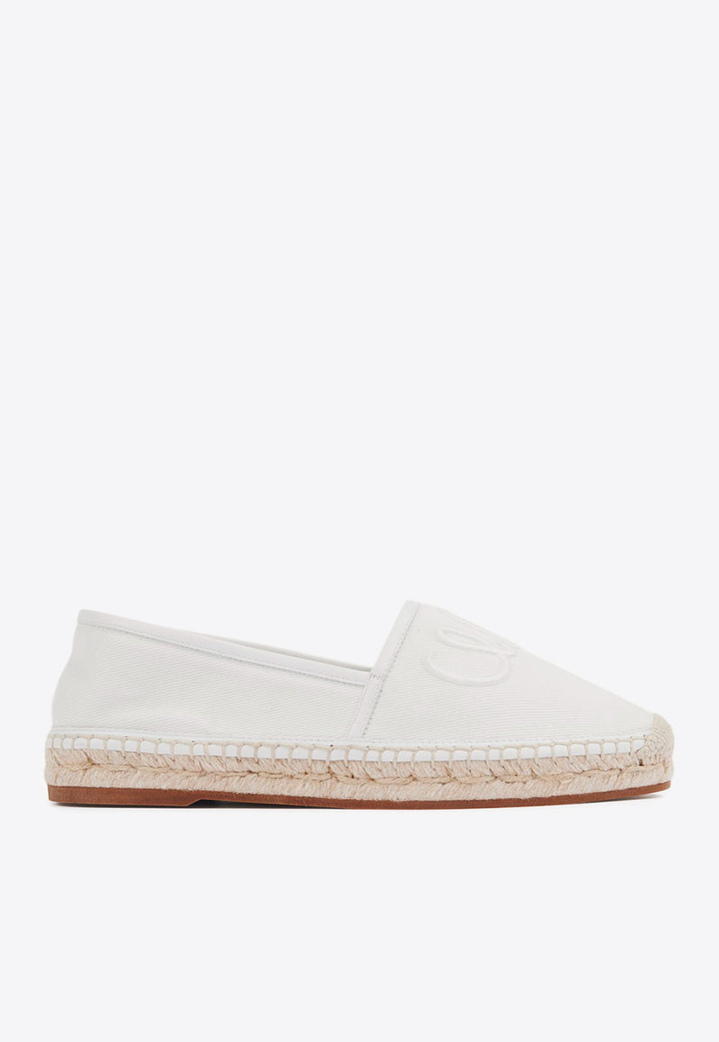 Chloé Isla Canvas Espadrilles White CHC25S08RQU122 Eggshell