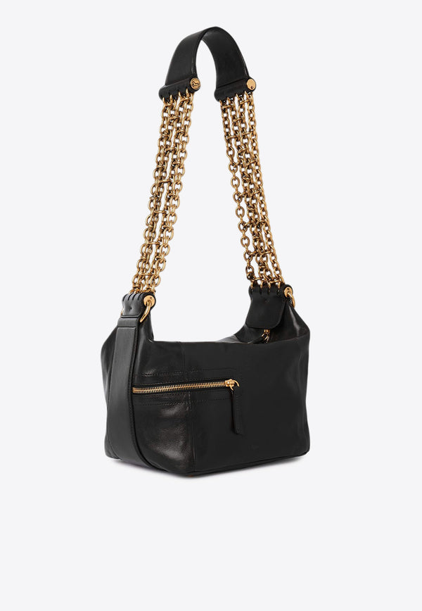 Chloé Camera Chain Leather Shoulder Bag Black CHC25SS418N83001 Black