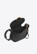 Chloé Small Ride Calf Leather Shoulder Bag Black CHC25SS582O32001 Black