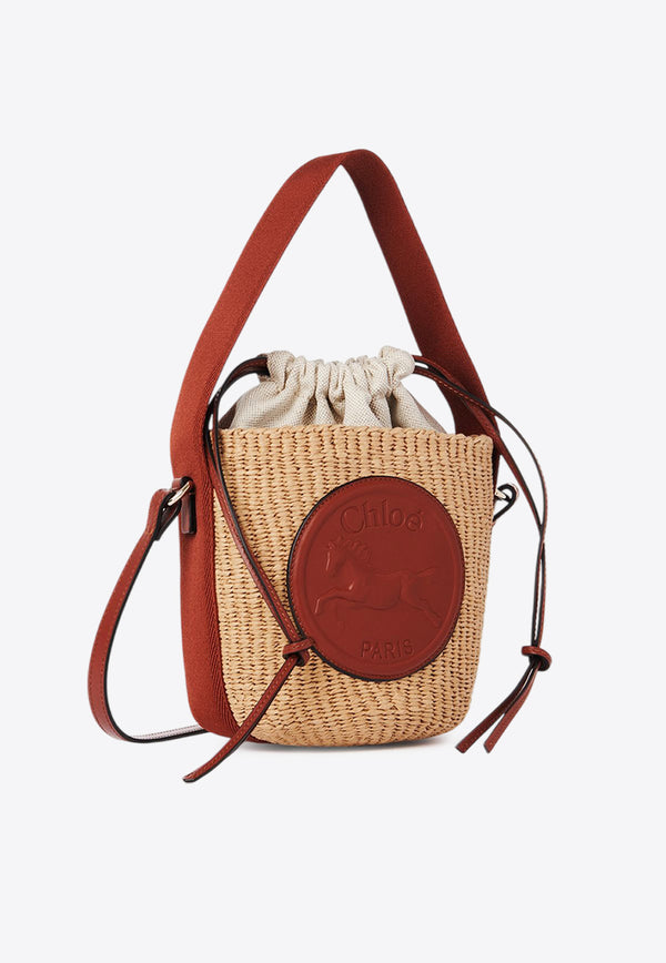 Chloé Small Horse Medal Basket Bag Brown CHC25SS592O8227S Sepia Brown