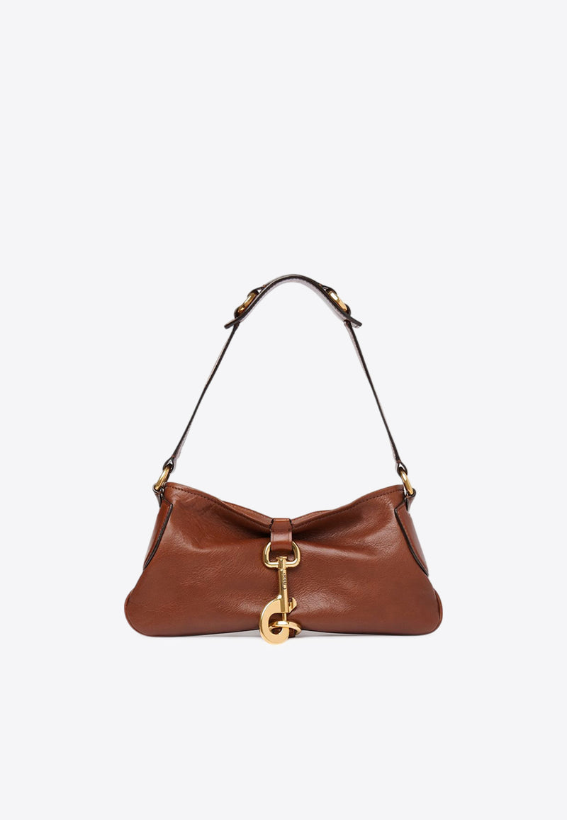 Chloé Kerala 25 Leather Shoulder Bag Brown CHC25SS743O4925A Dark Ebony