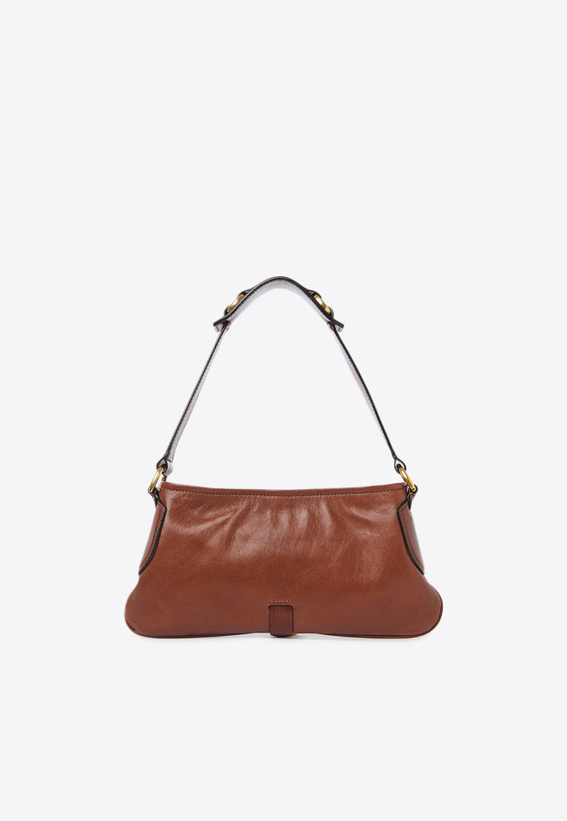 Chloé Kerala 25 Leather Shoulder Bag Brown CHC25SS743O4925A Dark Ebony