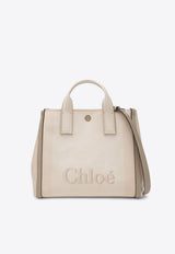 Chloé Carry Canvas Logo Tote Bag Beige CHC25SS910O65/R_CHLOE-26Y