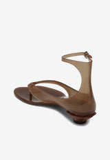 Chloé Jelly Thong Sandals Brown CHC25U09VRQ/S_CHLOE-260