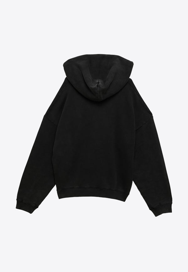 Acne Studios Skull Print Hooded Sweatshirt Black CI0165CO/O_ACNE-BM0