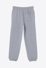 Acne Studios Kids Boys Face Patch Track Pants Gray CK0113WO/P_ACNE-X92