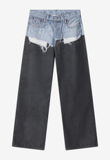 Acne Studios Trompe-L'oeil Pinstripe Jeans  Blue CK0139CO/S_ACNE-AIL