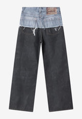 Acne Studios Trompe-L'oeil Pinstripe Jeans  Blue CK0139CO/S_ACNE-AIL