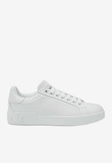 Dolce & Gabbana Portofino Leather Low-Top Sneakers White CK1544A1065/S_DOLCE-80001