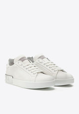 Dolce & Gabbana Portofino Leather Low-Top Sneakers White CK1544 AX615 80998