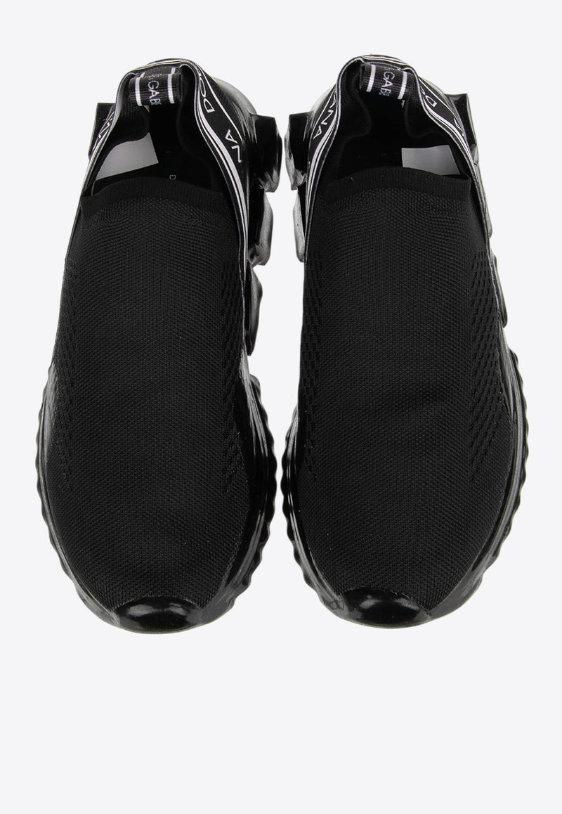 Dolce & Gabbana Sorrento Primeknit Low-Top Sneakers Black CK1595 AK267 80999