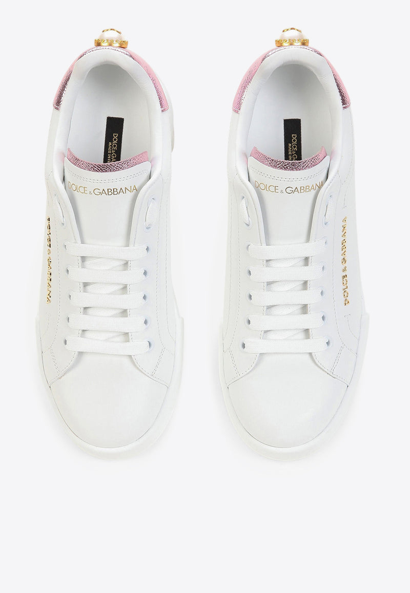 Dolce & Gabbana Portofino Low-Top Sneakers White CK1602 AN298 87587