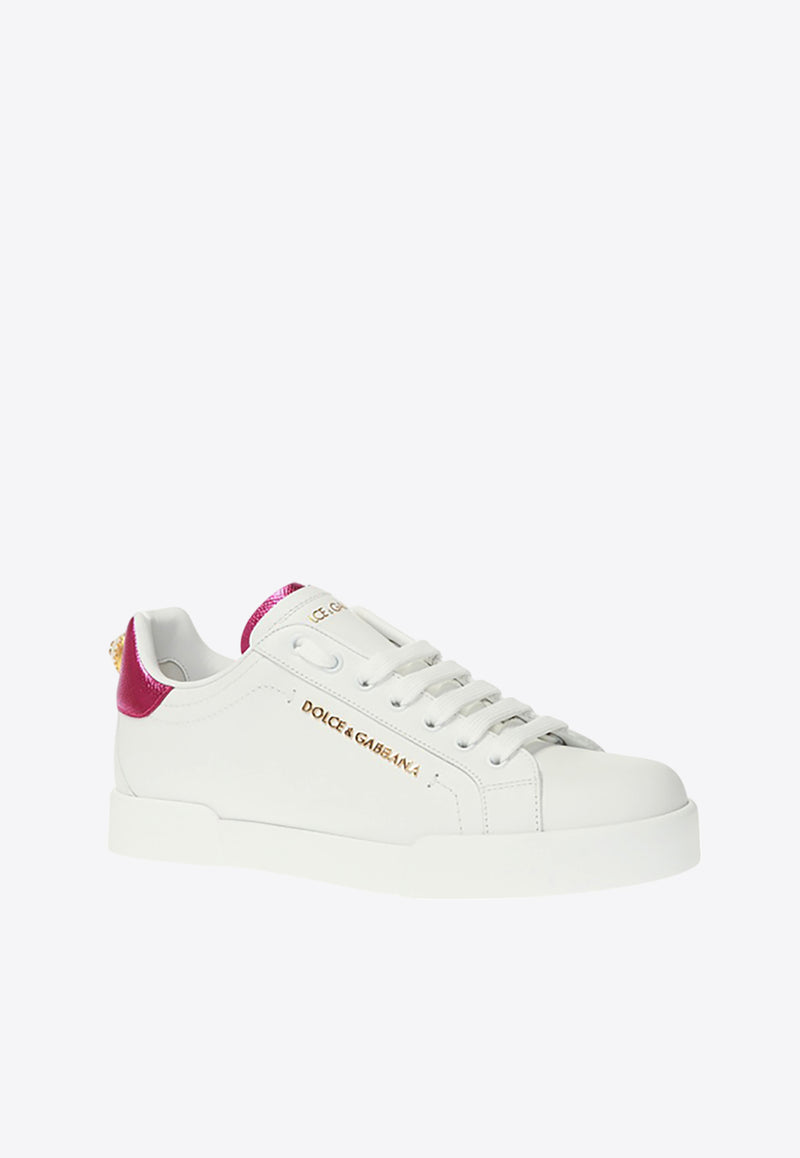 Dolce & Gabbana Portofino Low-Top Sneakers White CK1602 AN298 8B902