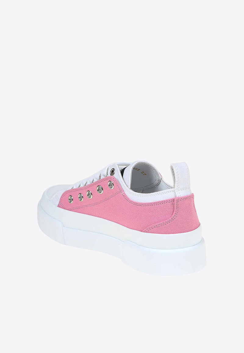 Dolce & Gabbana  Portofino Low-Top Canvas Sneakers Pink CK1834 AO853 8Z026