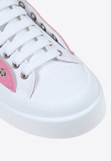 Dolce & Gabbana  Portofino Low-Top Canvas Sneakers Pink CK1834 AO853 8Z026