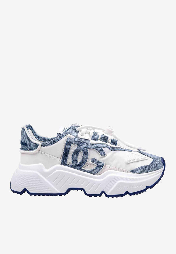 Daymaster Nylon and Denim Sneakers