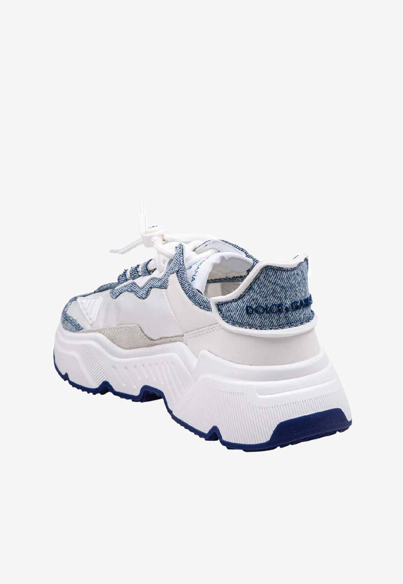 Daymaster Nylon and Denim Sneakers