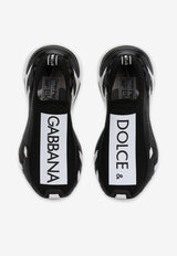 Dolce & Gabbana Sorrento Stretch Mesh Slip-On Sneakers Black CK2172 AH414 8S597