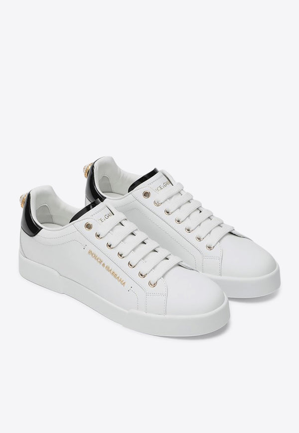 Dolce & Gabbana Leather Portofino Sneakers White CK2329AH506/R_DOLCE-89662