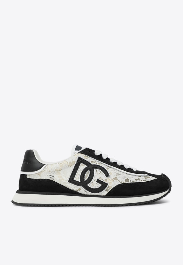 Dolce & Gabbana DG Cushion Mesh and Suede Low-Top Sneakers White CK2340A9AC2/R_DOLCE-89697