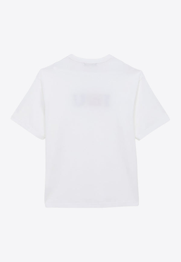 Acne Studios Face Logo Print T-shirt White CL0257CO/O_ACNE-183