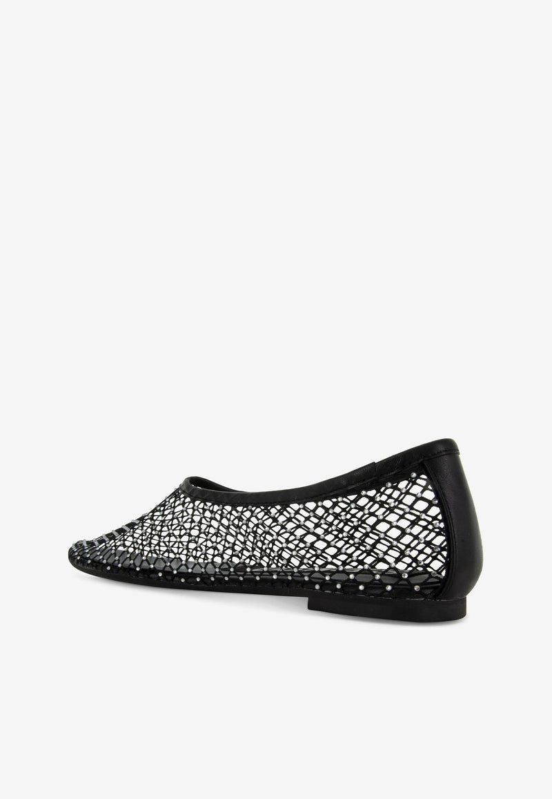 SENSO Clarissa Crystal-Mesh Ballet Flats Black CLARISSA_BLACK