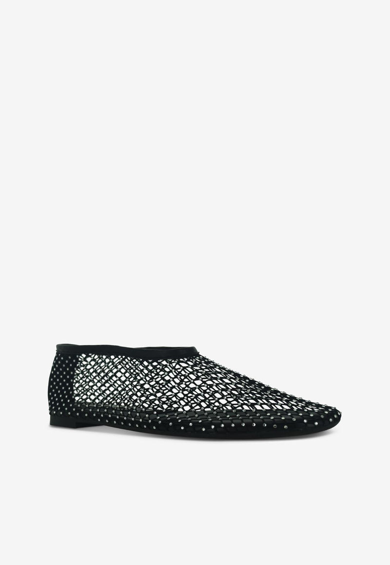 SENSO Clarissa Crystal-Mesh Ballet Flats Black CLARISSA_BLACK