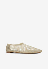 SENSO Clarissa Crystal-Mesh Ballet Flats Nude CLARISSA_NUDE