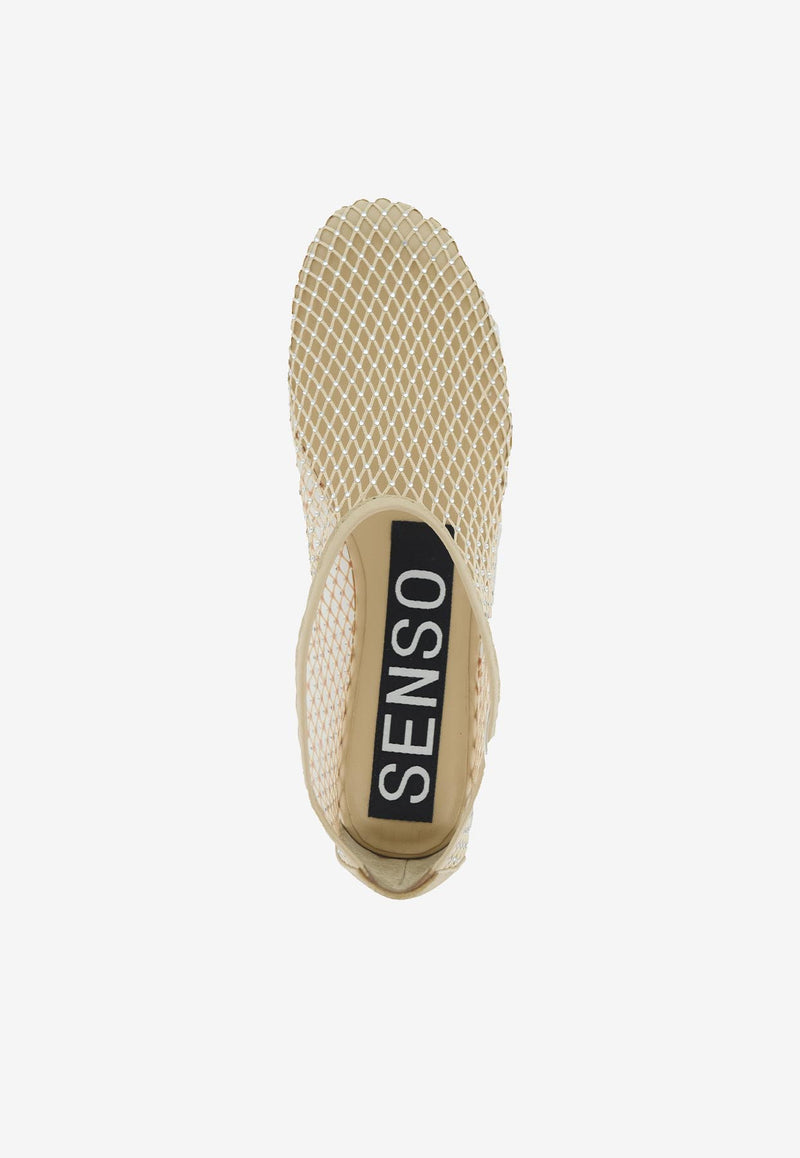 SENSO Clarissa Crystal-Mesh Ballet Flats Nude CLARISSA_NUDE