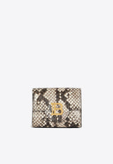 Balmain B-Buzz Snakeskin Leather Wallet CN1NN216LFPCANIMAL PRINT
