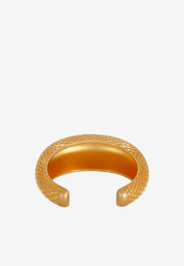 Balmain 3D Engraved Signature Mesh Bracelet Gold CN1XH290MLTNGOLD