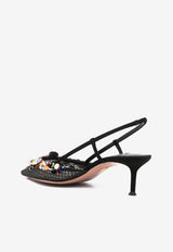 Can Can 50 Paillettes-Embellished Mesh Pumps