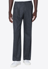 PT Torino Straight-Leg Tailored Pants Gray COAFX5ZA0FWDTO03/R_PT0F-0260