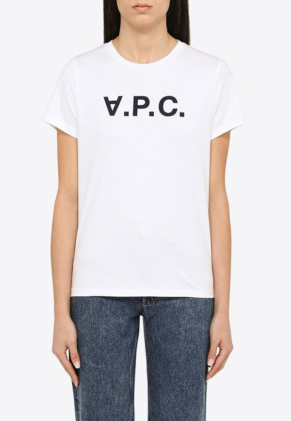 A.P.C. Logo Print Basic T-shirt White COBQX-F26588CO/O_APC-IAK