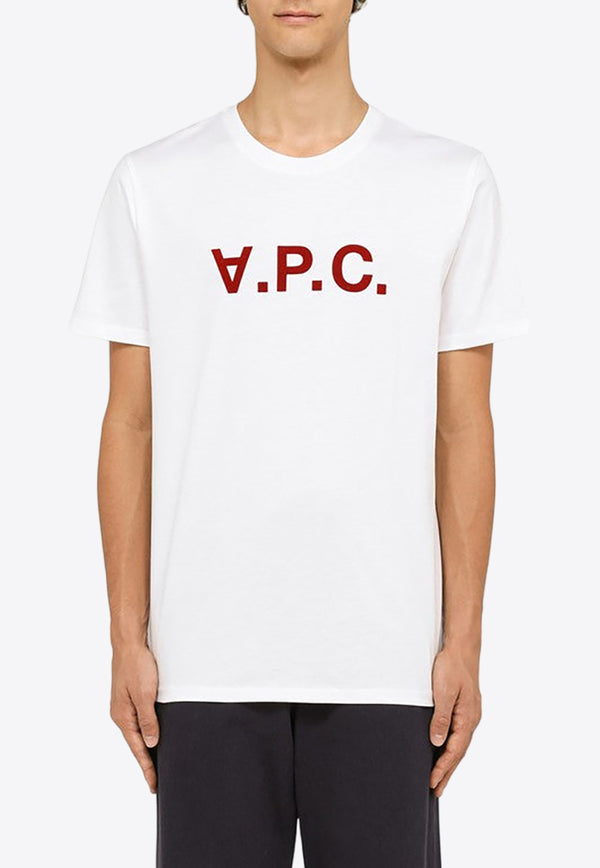 A.P.C. Logo Print Basic T-shirt White COBQX-H26943CO/O_APC-TAB